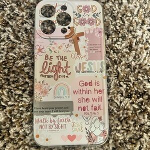 iPhone 14 Pro Max Christian religious phone case. Open but never used